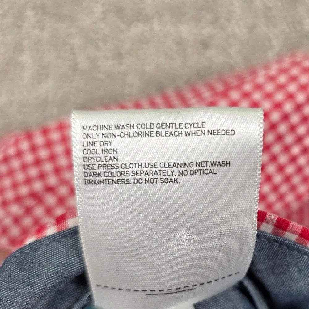 Uniqlo Mens Red White‎ Gingham Shorts XL Waist 38 Stretch Flat Front Preppy NWOT